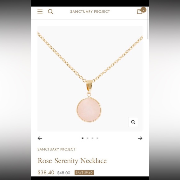 Sanctuary Project Rose Serenity Necklace NWT - Picture 4 of 4